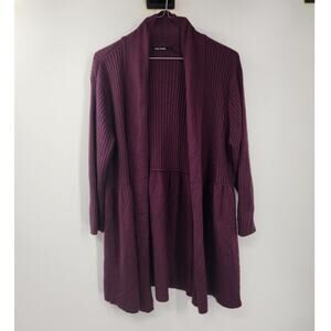 Daisy Fuentes Purple Cardigan